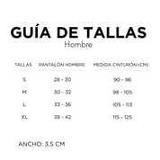 CINTURÓN TRENZADO CUERO NEGRO