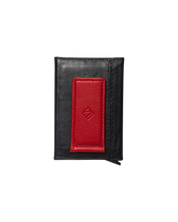 BILLETERA ONE CLICK NEGRA ROJA