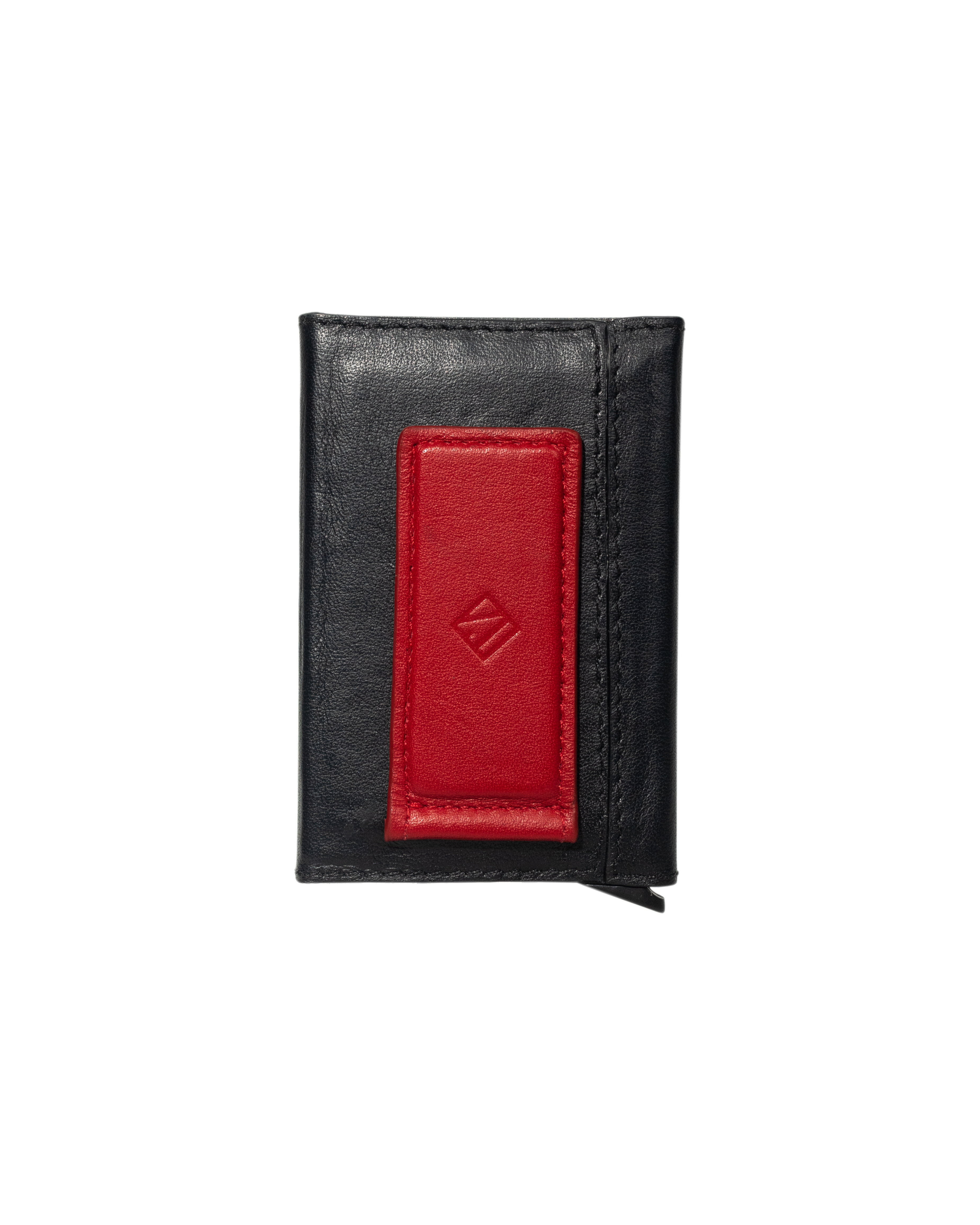 BILLETERA ONE CLICK NEGRA ROJA