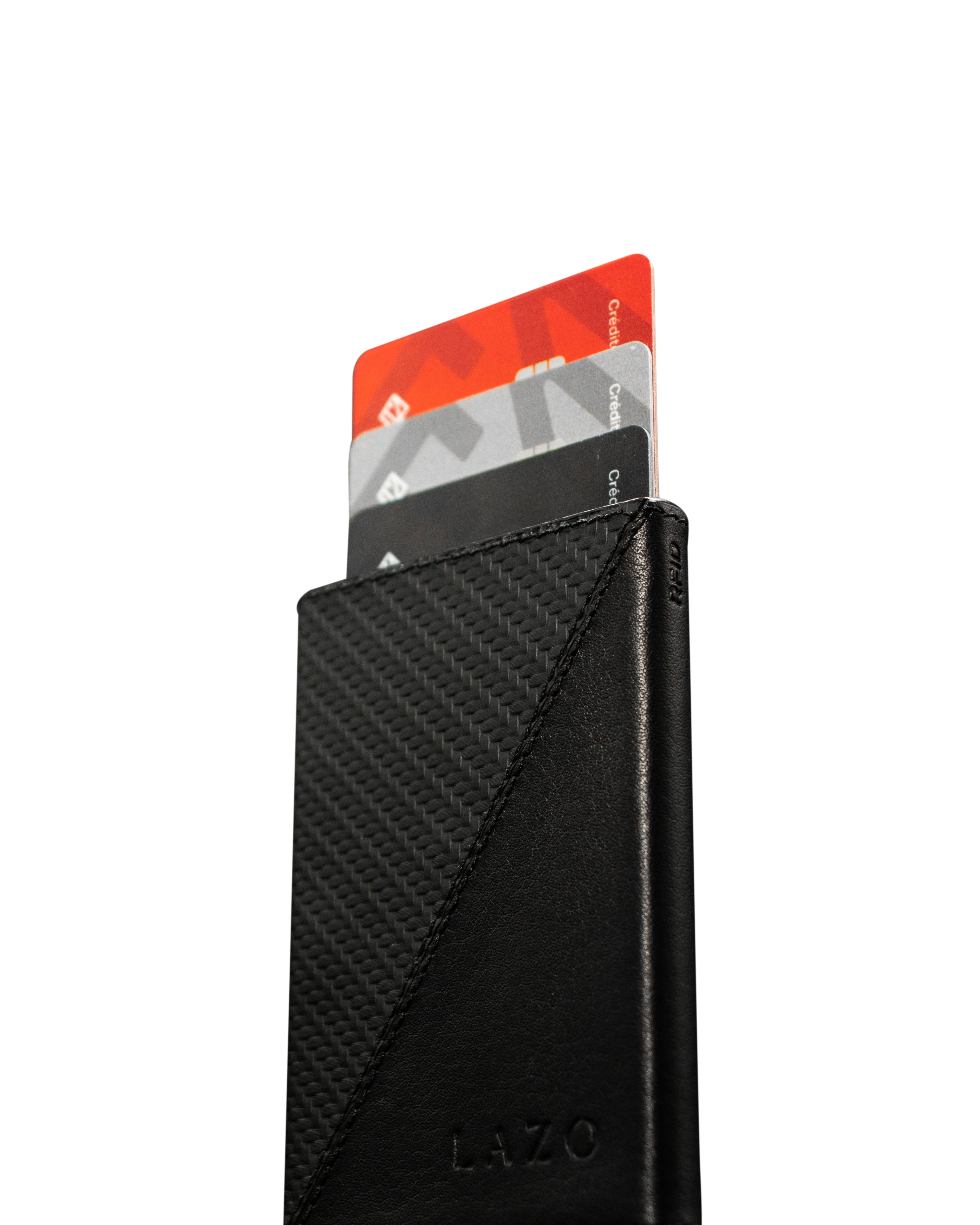 BILLETERA ONE CLICK CARBONO