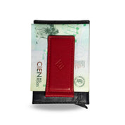 BILLETERA ONE CLICK NEGRA ROJA
