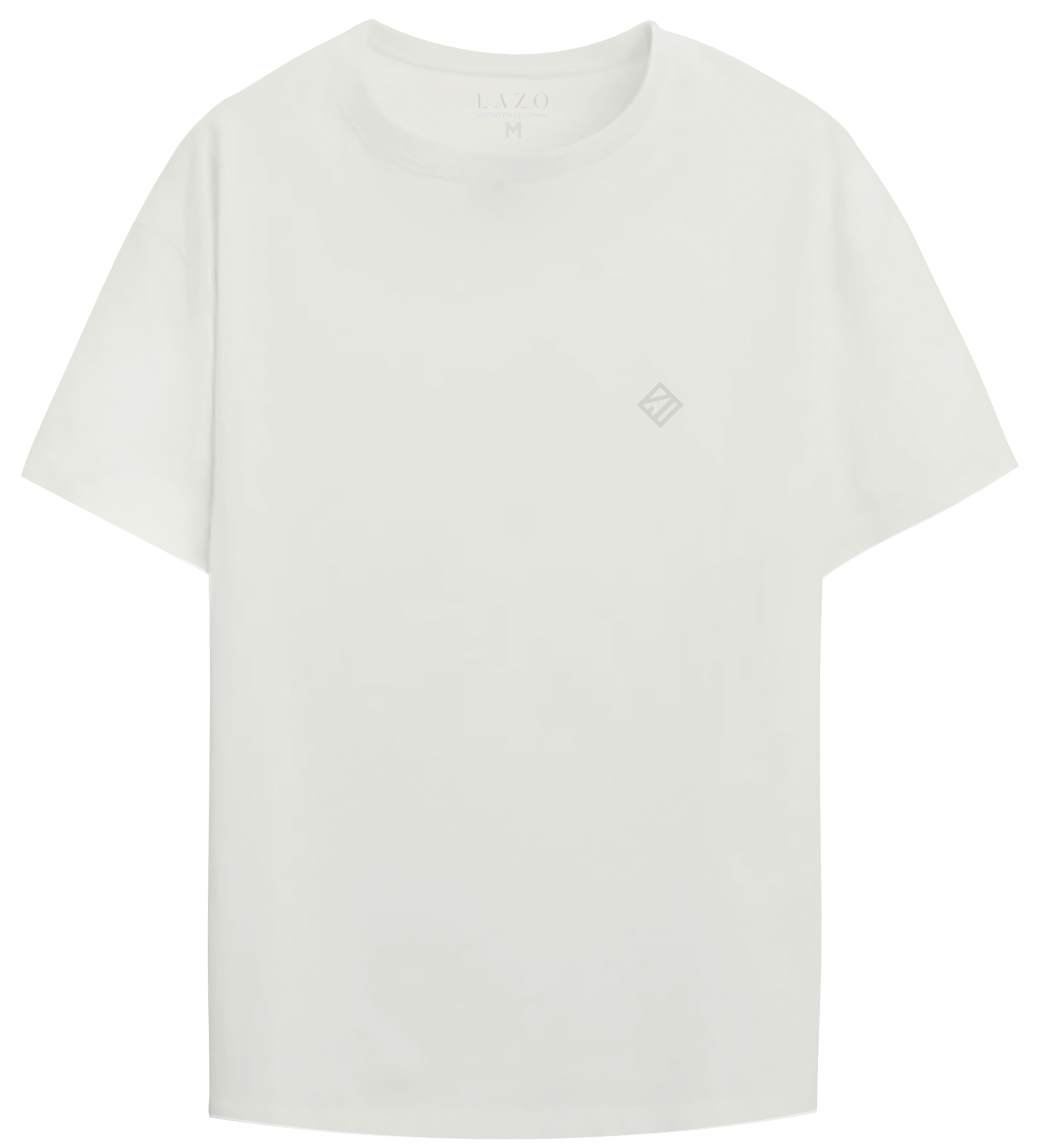 Camiseta blanca de algodon para hombre