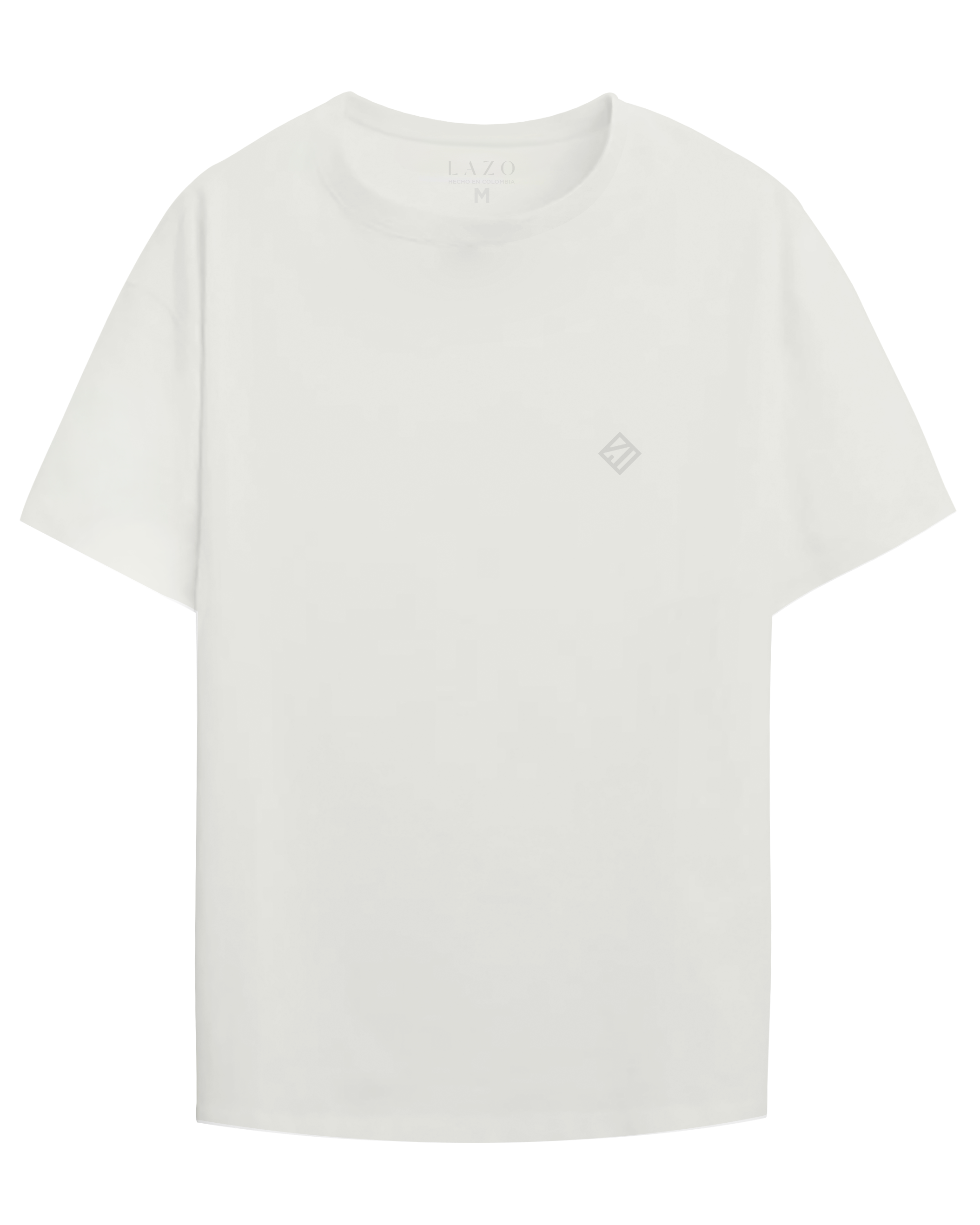 Camiseta blanca de algodon para hombre