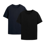 2-PACK Camisetas (Azul-Negra)