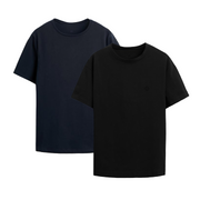2-Pack camisetas (azul-negra)