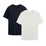 2-PACK Camisetas (Azul-Marfil)
