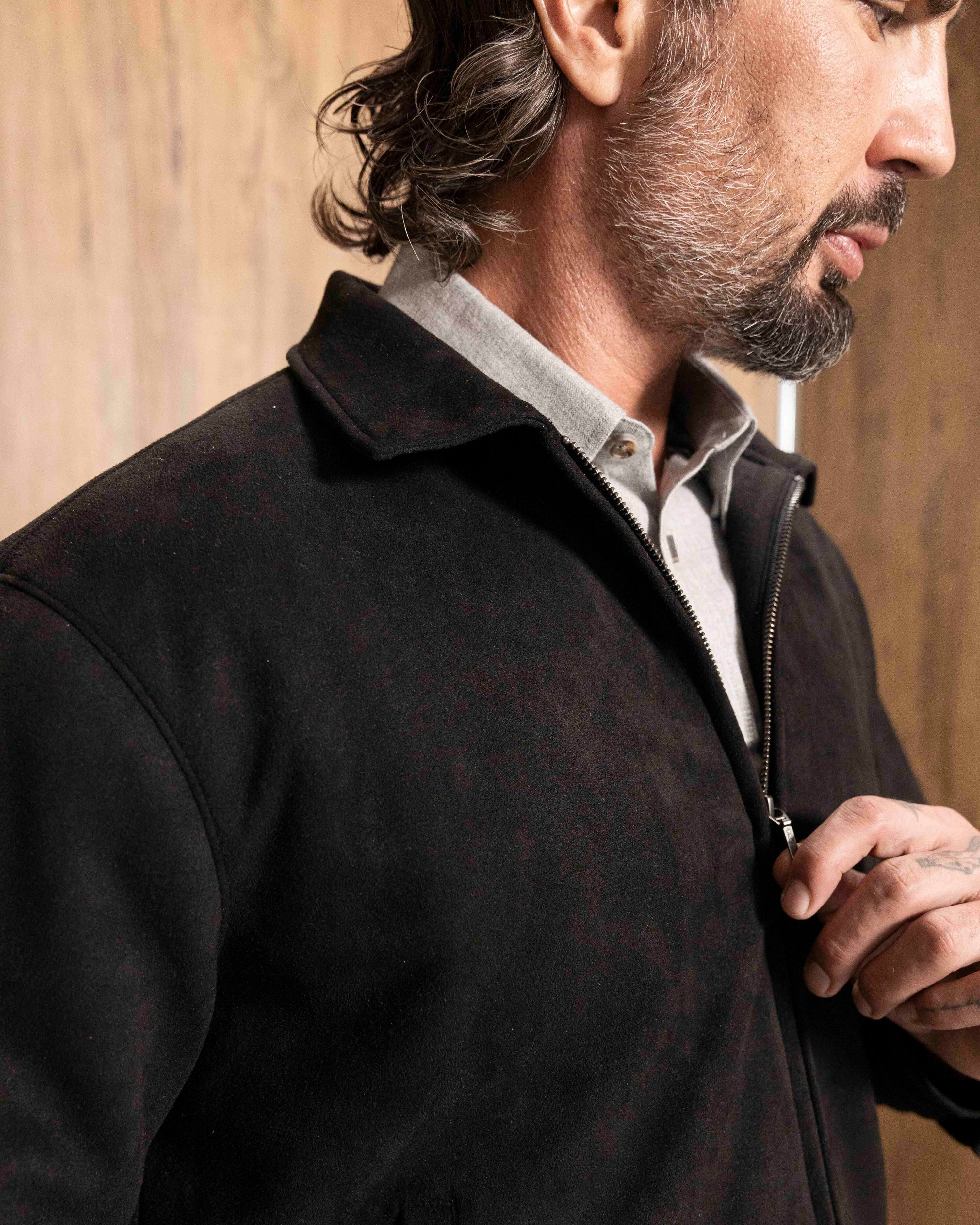Chaqueta bomber color negro ideal para el dia a dia 