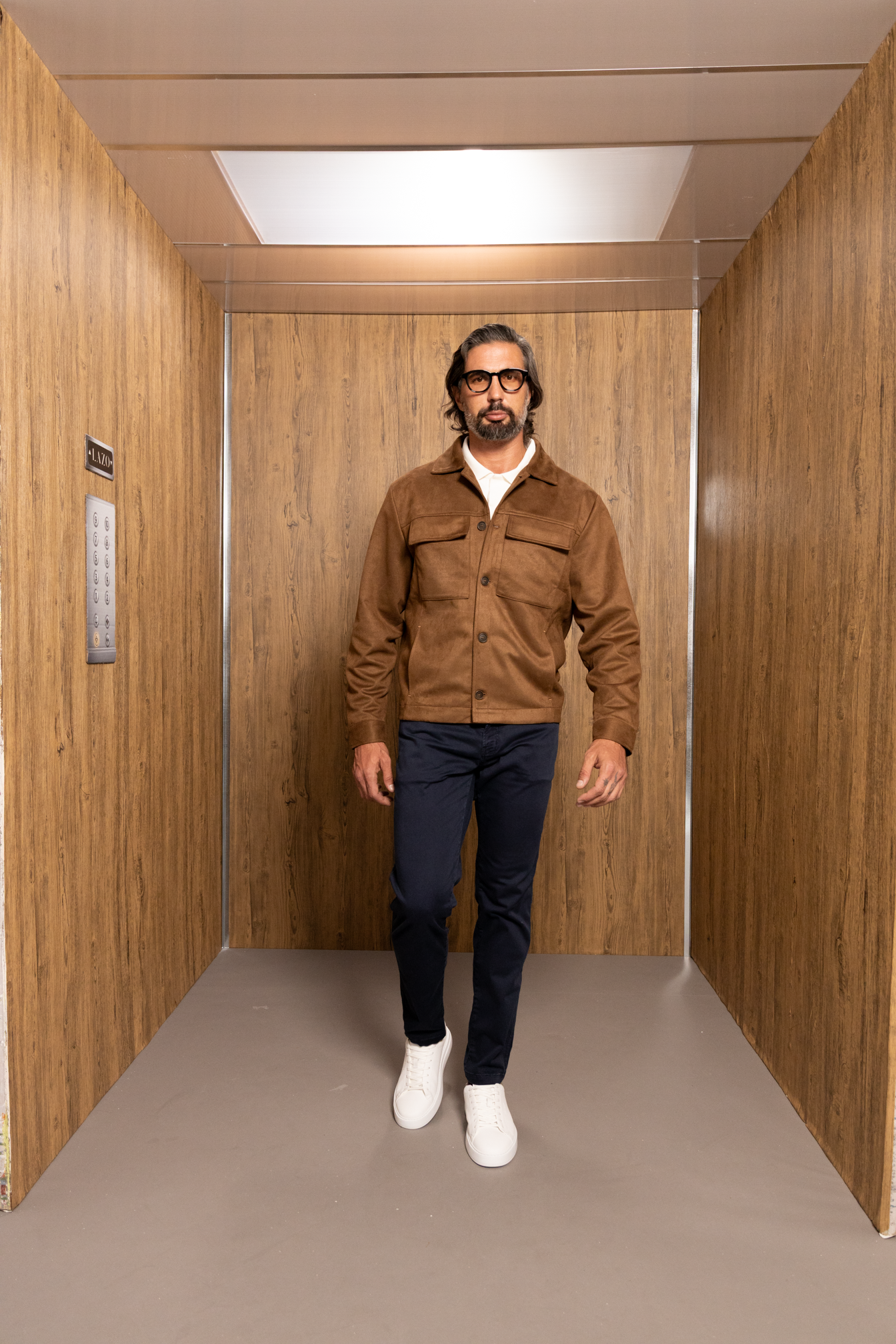 Chaqueta Botones Miel