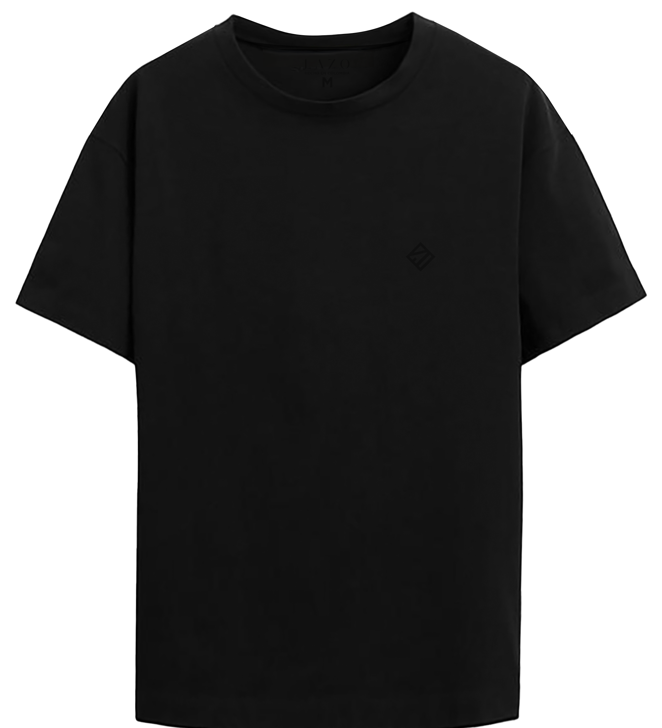 Camiseta negro de algodon para hombre