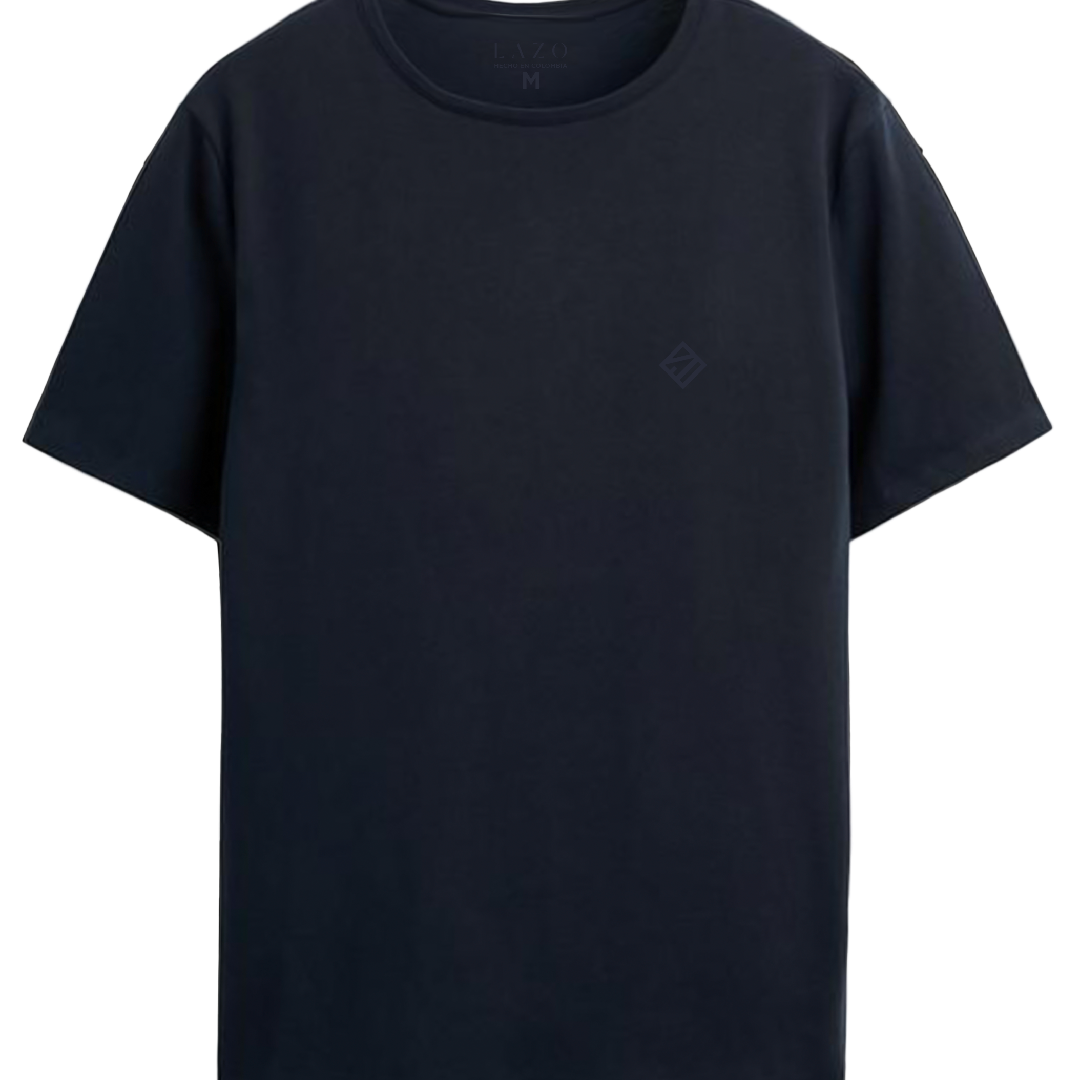 Camiseta azul de algodon para hombre