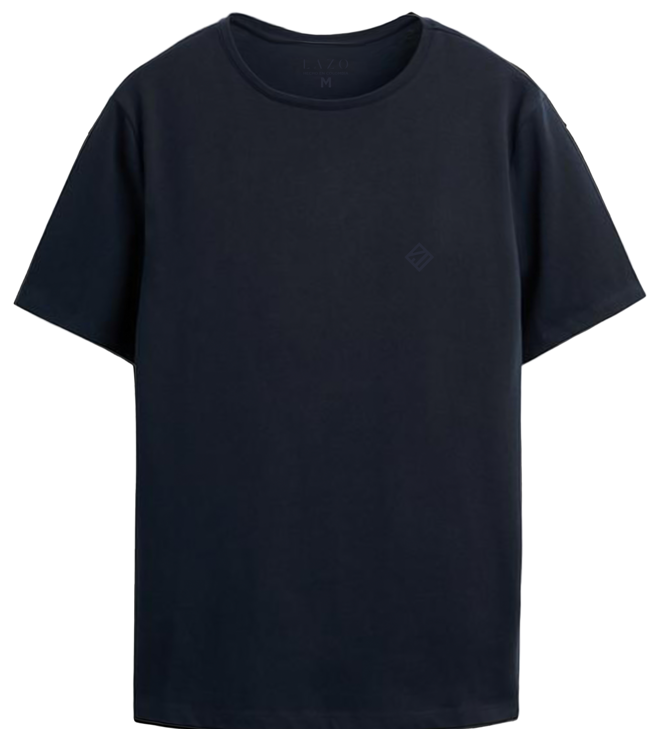 Camiseta azul de algodon para hombre