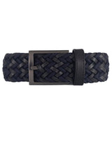 CINTURÓN LEATHER FUSION Azul/negro