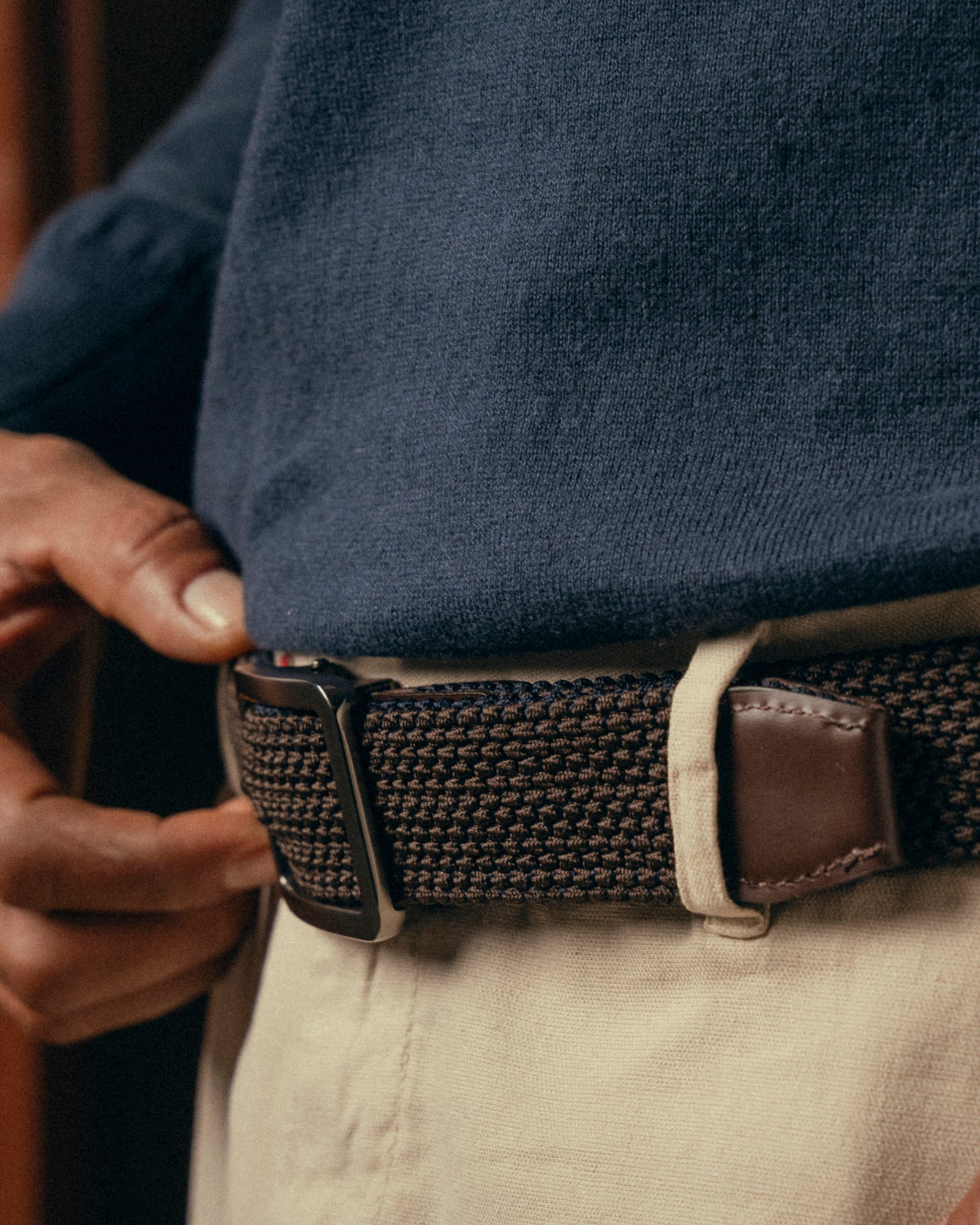Cinturon doblefaz para hombre