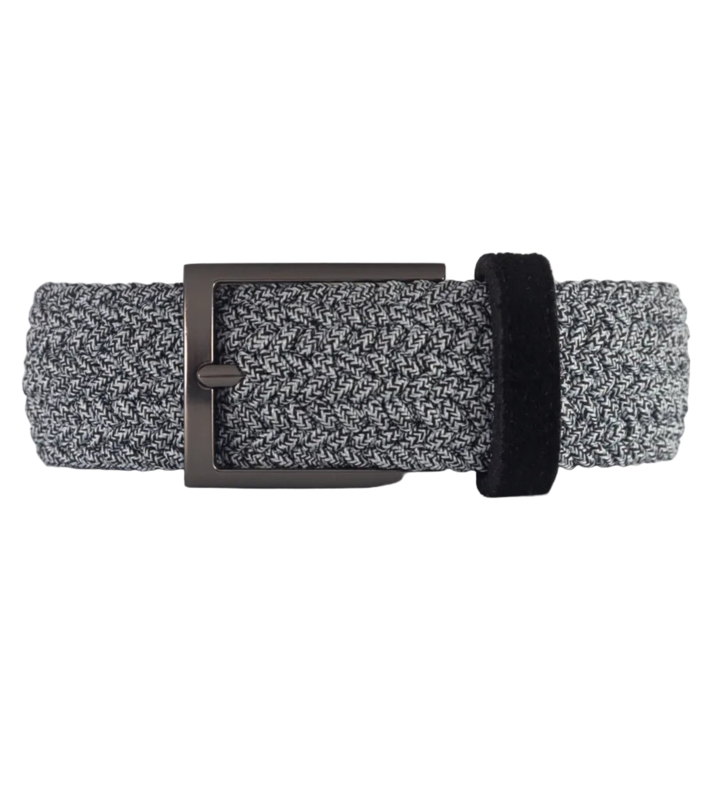 Cinturon trenzado para hombre color gris ideal para regalo, la oficina o una salida casual