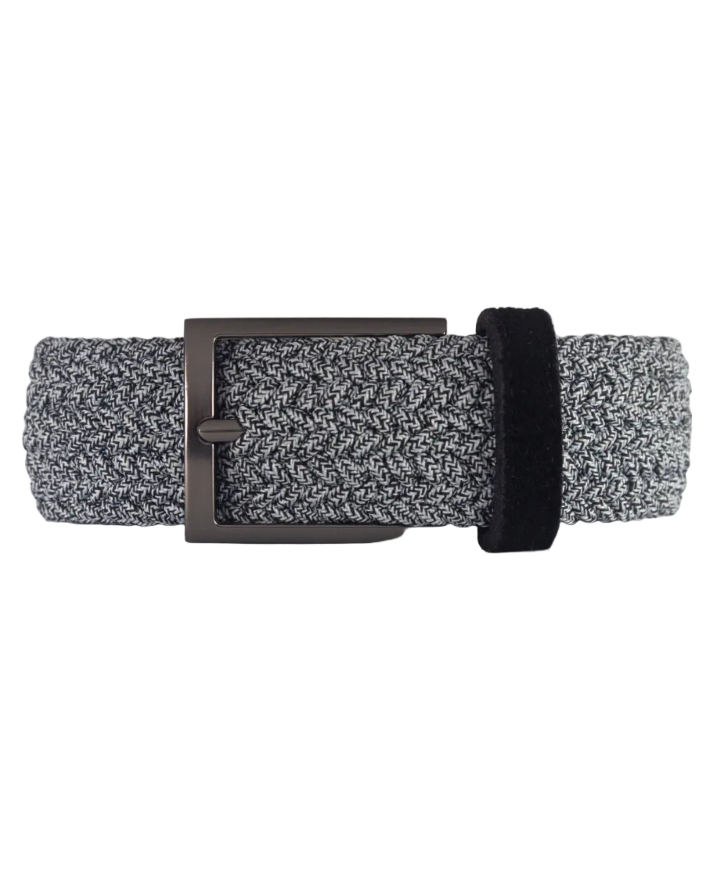 Cinturon trenzado para hombre color gris ideal para regalo, la oficina o una salida casual