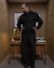 Chaqueta negra para hombre