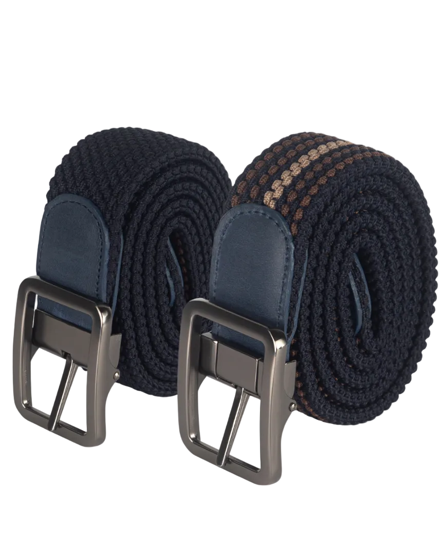 Cinturon Doblefaz para hombre negro y cafe