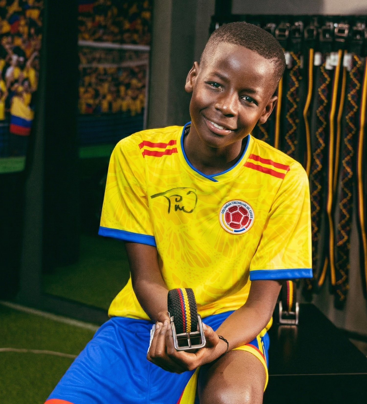 Cinturon doblefaz seleccion colombia para hombre