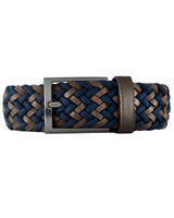 CINTURÓN LEATHER FUSION Azul-Café