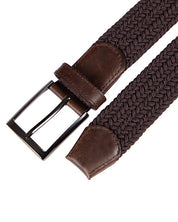 Cinturon trenzado cafe para hombre ideal para regalo, a oficina o un dia casual