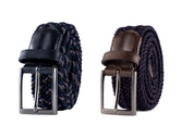 Cintuon trenzado doble faz para hombre negro, azul y cafe ideal para regalo, la oficina o un dia casual