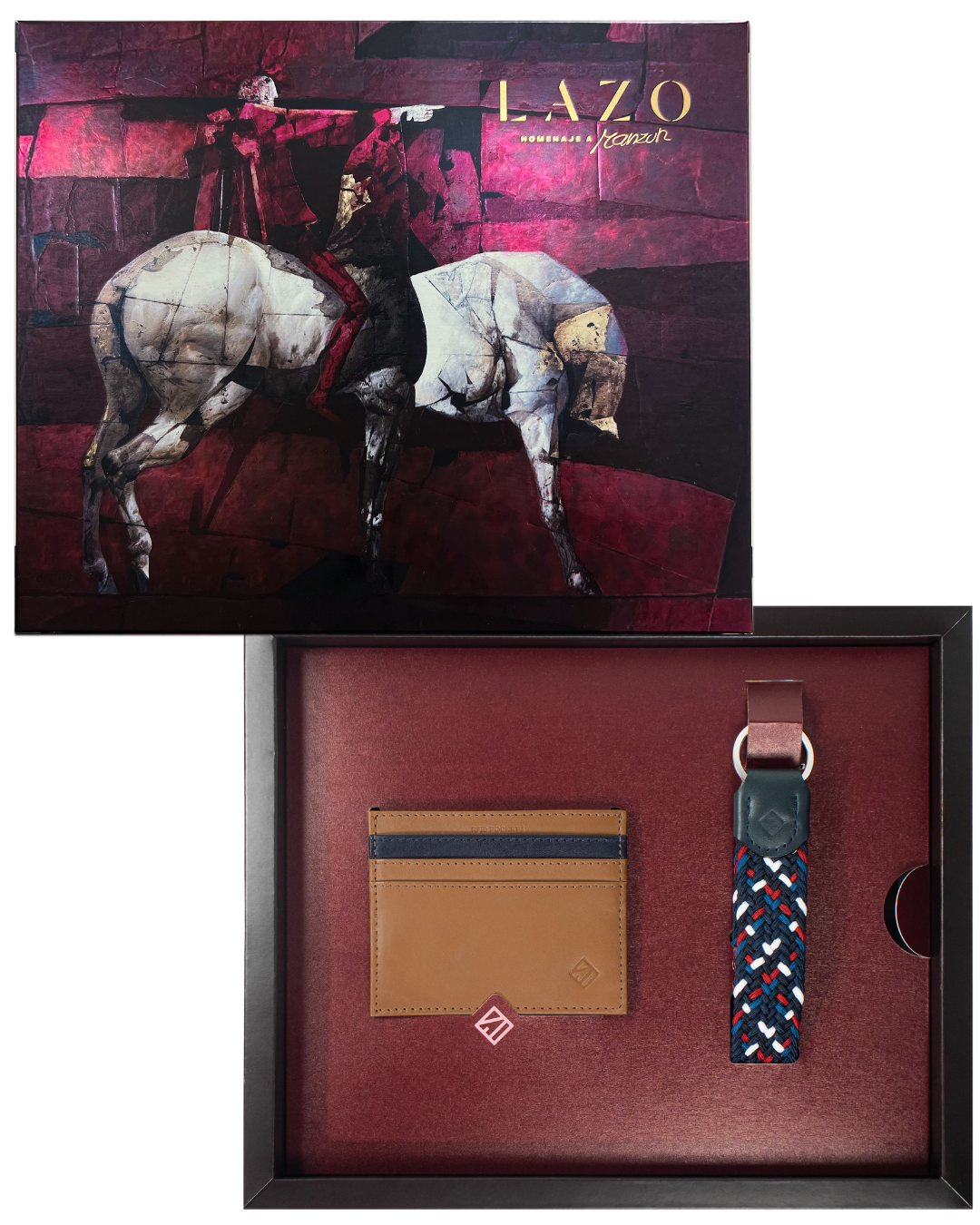 COMBO DE REGALO TRINEO (tarjetero + llavero)