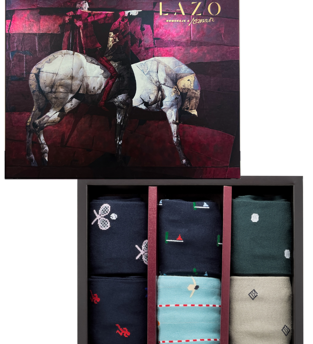 6pack medias varios colores para hombre