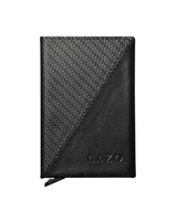 Billetera One Click (Carbono) — Con Grabado de Iniciales