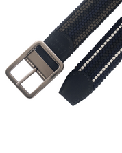 Cinturon trenzado doblefaz azul, beige y verde para hombre ideal para regalo, la oficina o un dia casual
