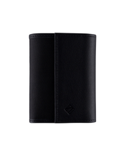Billetera Imán de Cuero (Negra) — Con Grabado de Iniciales