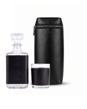 Whiskera + Vaso Negro - Con grabado de iniciales