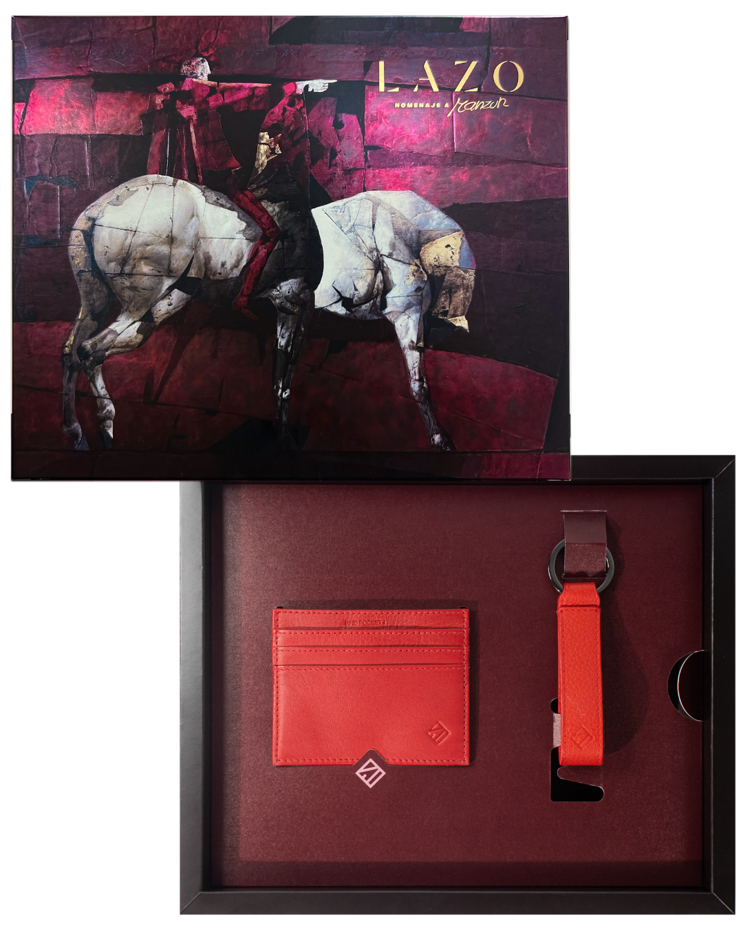 COMBO REGALO RUBÍ (tarjetero + llavero)