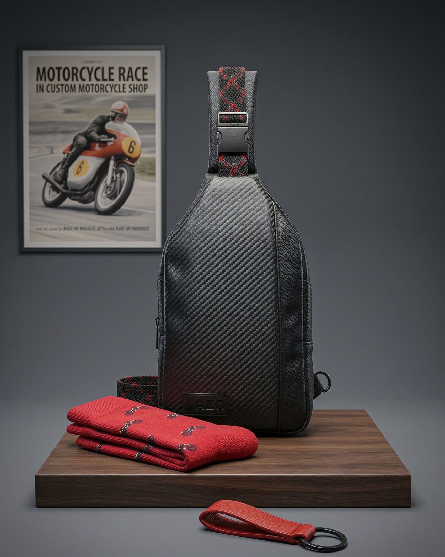 Regalo Motero (Manos libres + Medias + Llavero)