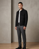 Chaqueta Botones Negra