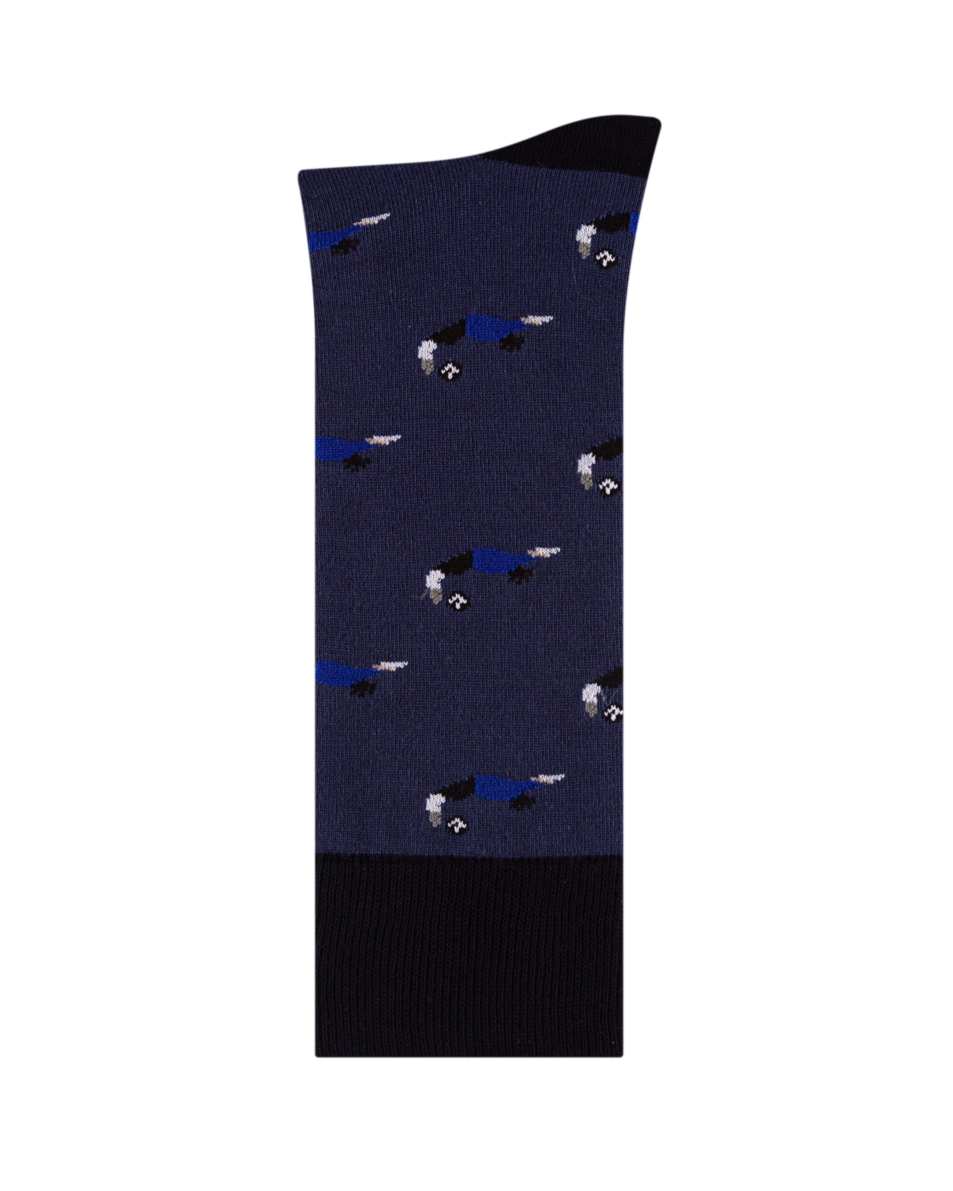 Medias azules futbol para hombre 