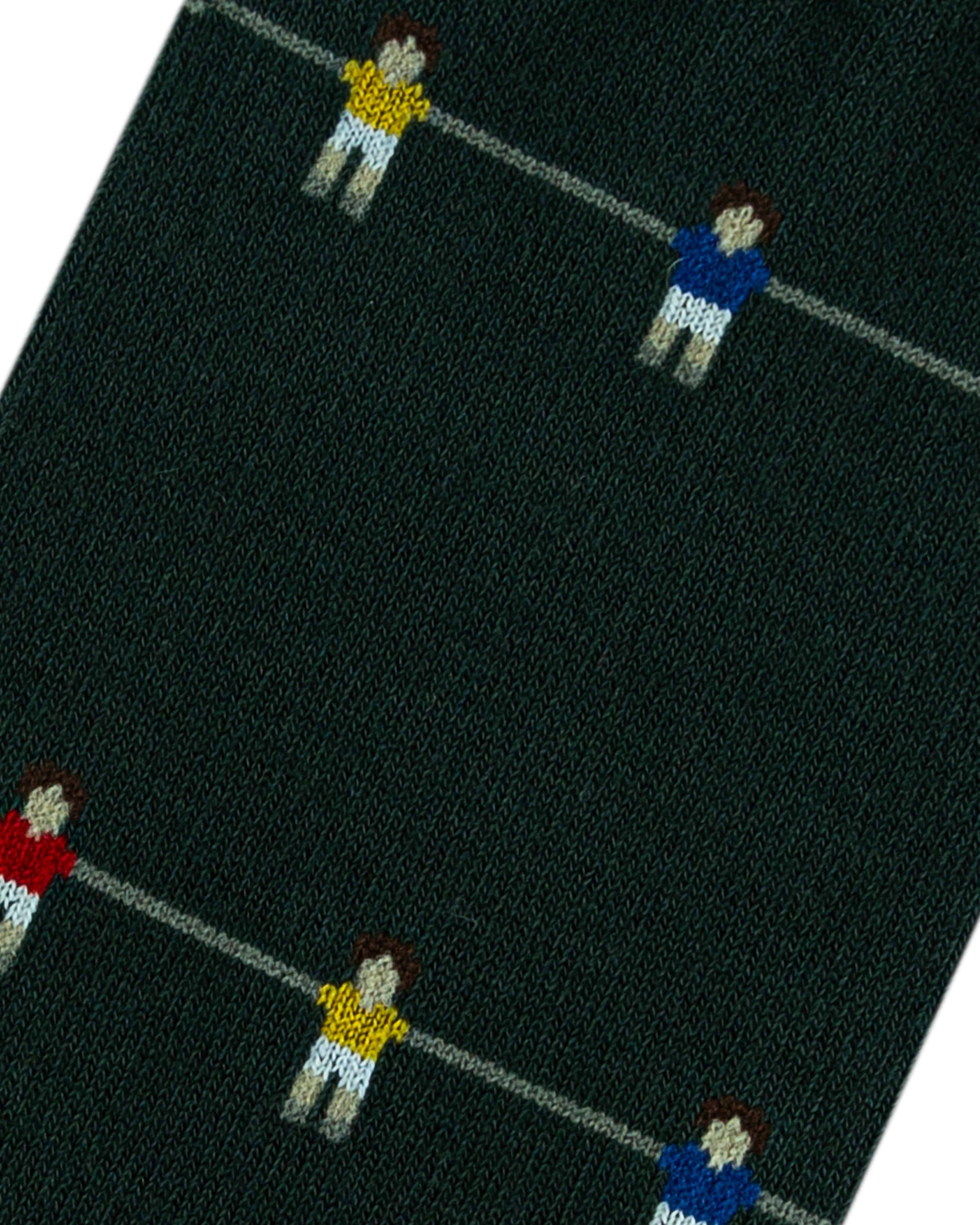 Medias verdes futbolito para hombre 