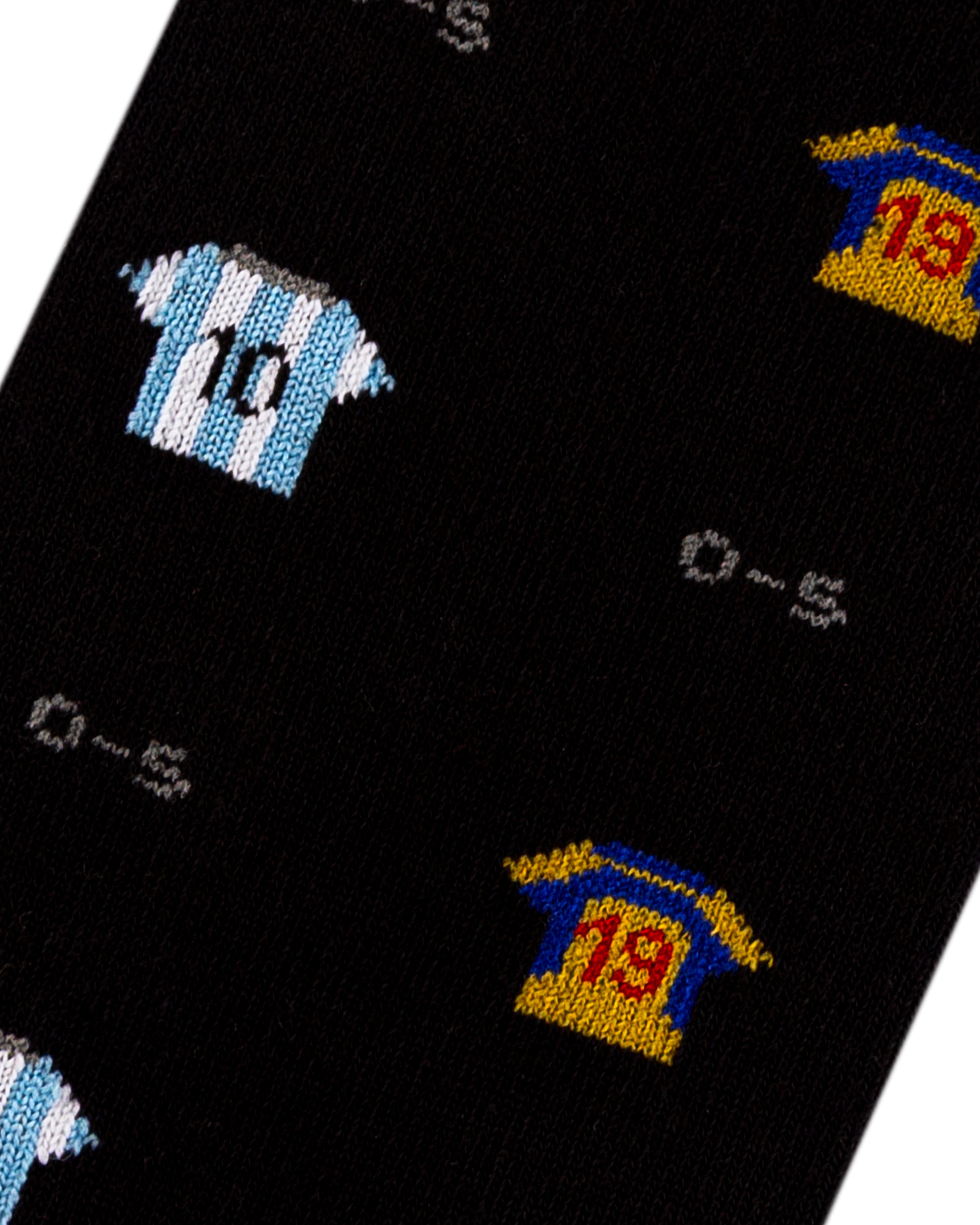 Medias azules con camisetas de futbol para hombre