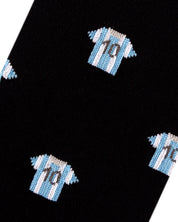 Medias azules con camisetas de futbol para hombre