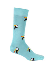 Medias azules con tucanes para hombre