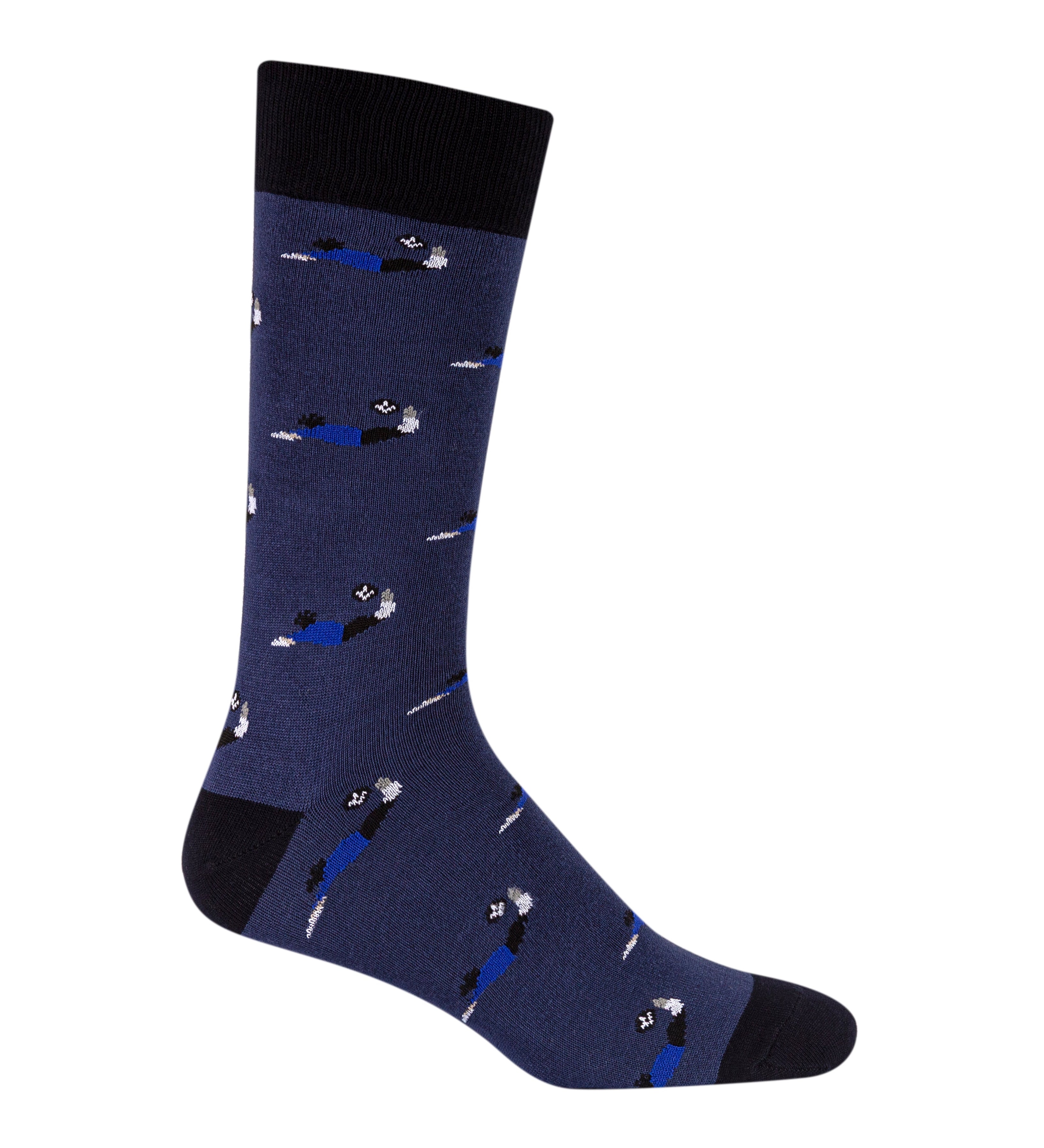 Medias azules futbol para hombre 