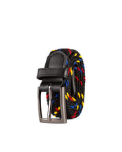 Cinturon trenzado bandera de colombia tricolor para hombre
