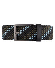 Cinturon trenzado verde, azul y cafe para hombre ideal para regalo, la oficina o un dia casual