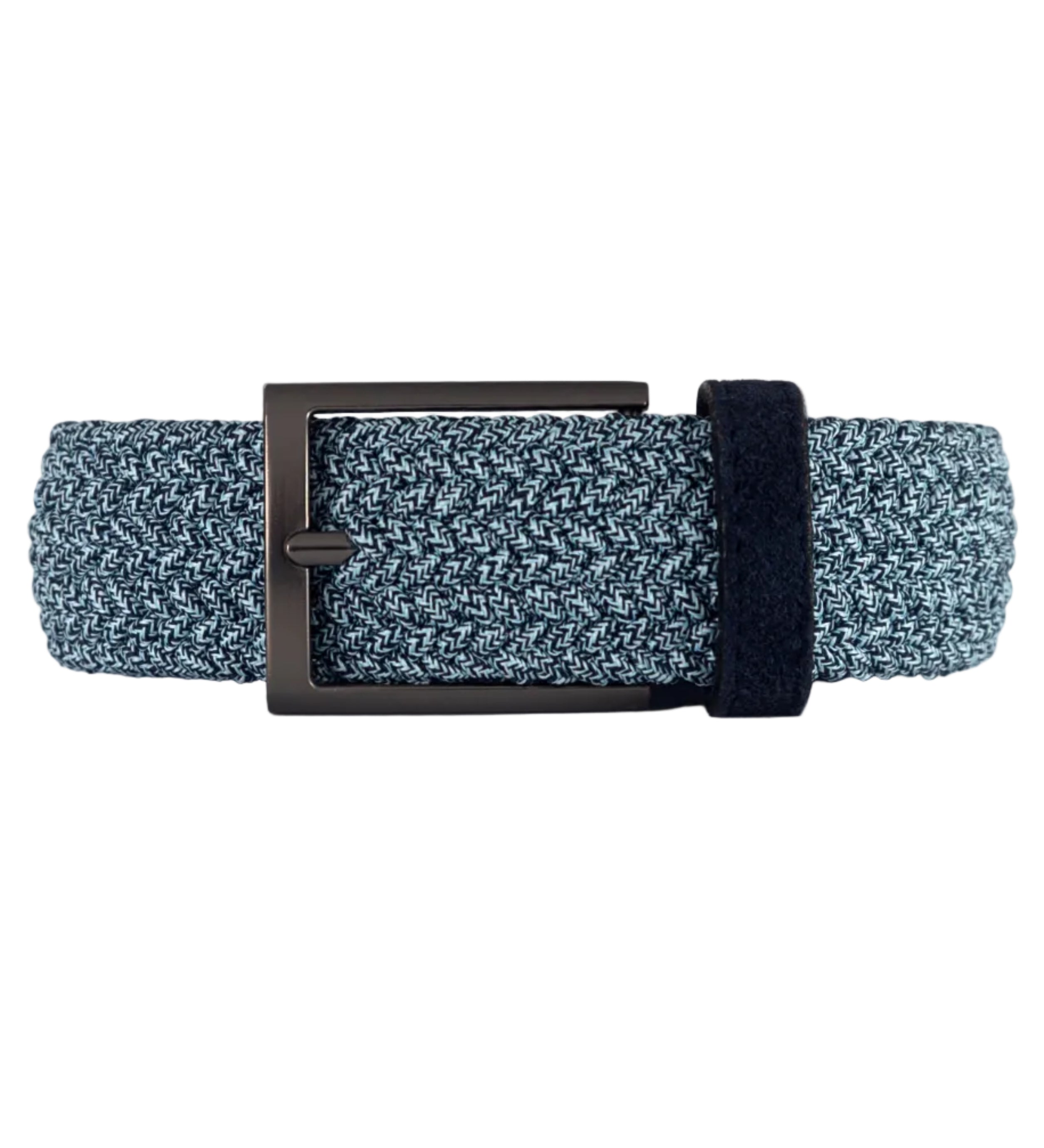Cinturon trenzado azul para hombre ideal para regalo, la oficina o un día casual