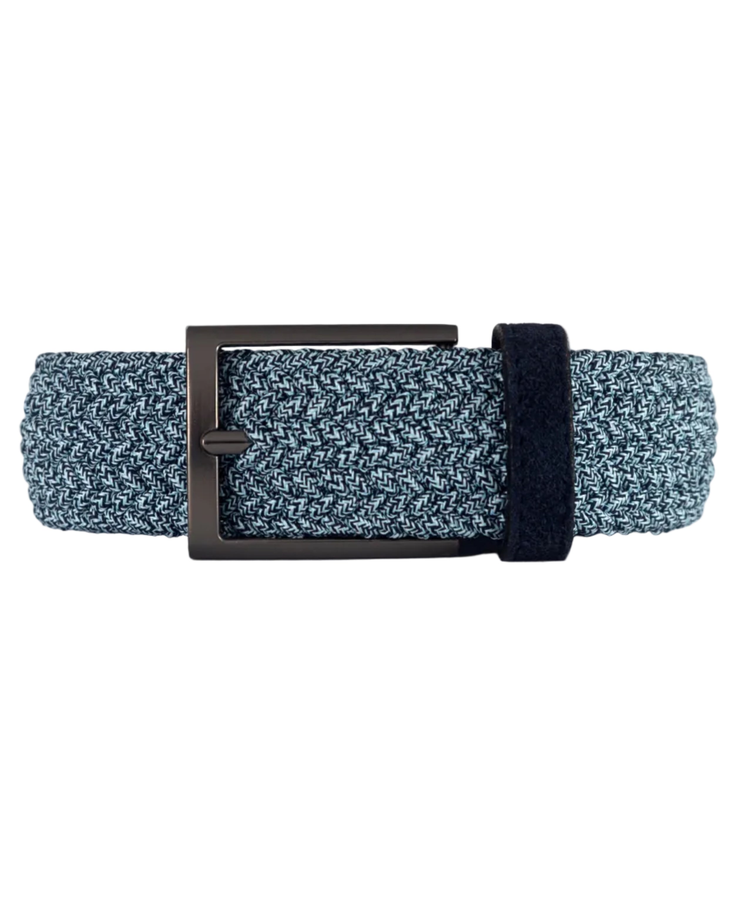 Cinturon trenzado azul para hombre ideal para regalo, la oficina o un día casual