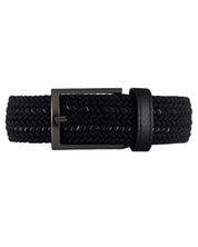 Cinturon trenzado negro para hombre ideal para regalo, la oficina o un dia casual