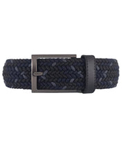Cinturon trenzado negro para hombre ideal para regalo, la oficina o un dia casual