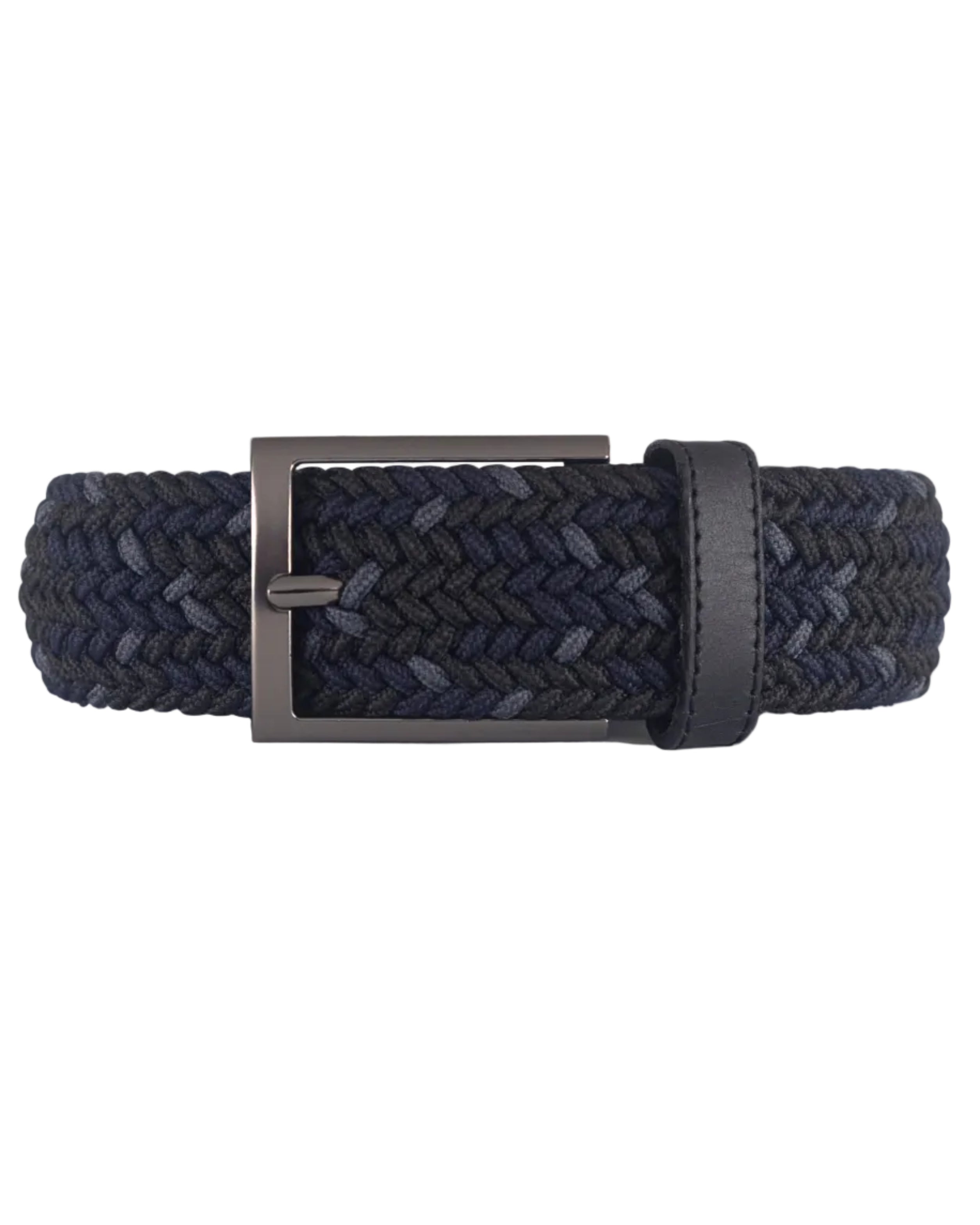 Cinturon trenzado negro para hombre ideal para regalo, la oficina o un dia casual
