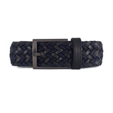 CINTURÓN LEATHER FUSION Azul/negro
