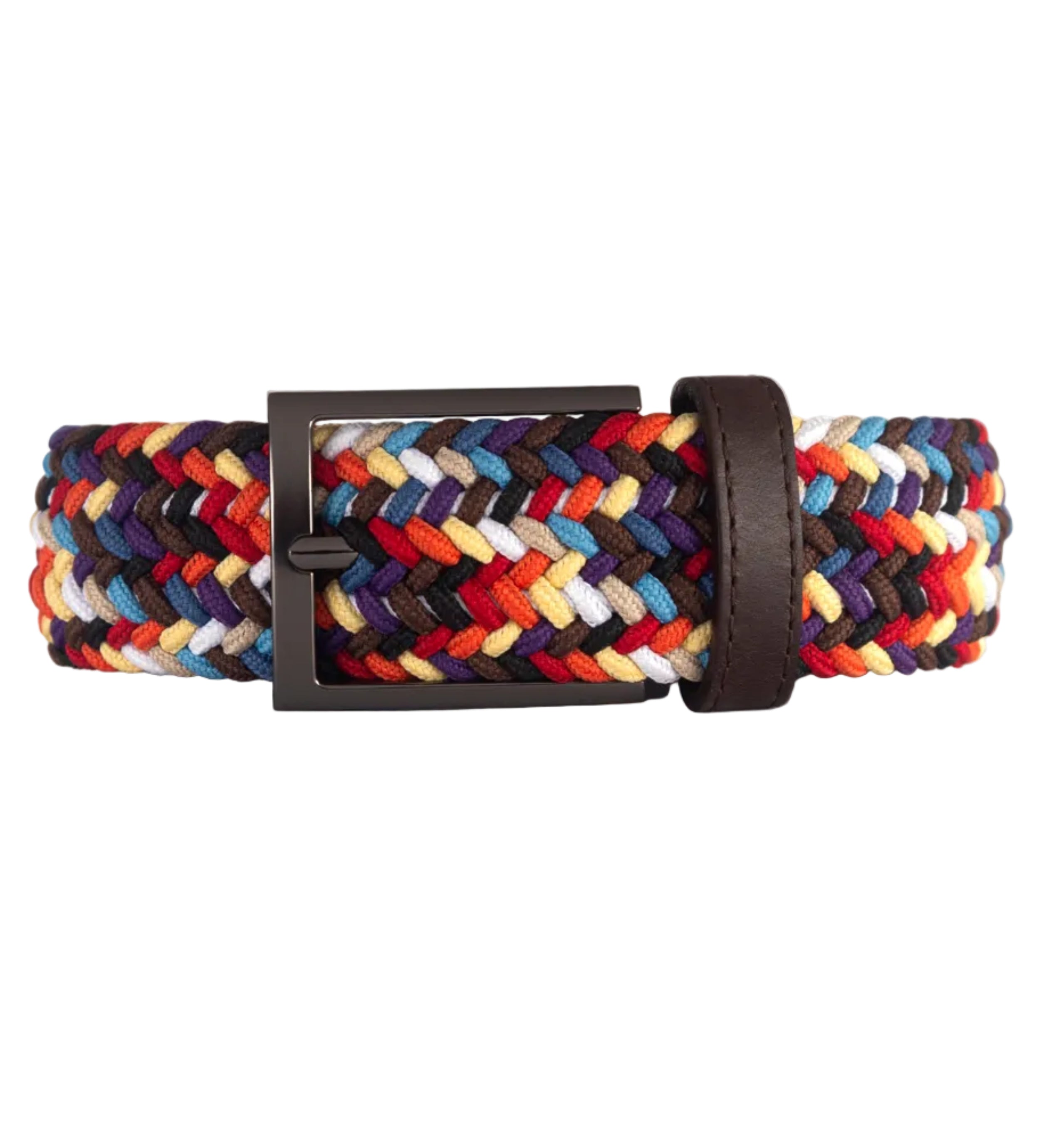 Cinturon trenzado de colores para hombre ideal para regalo, la oficina o un dia casual