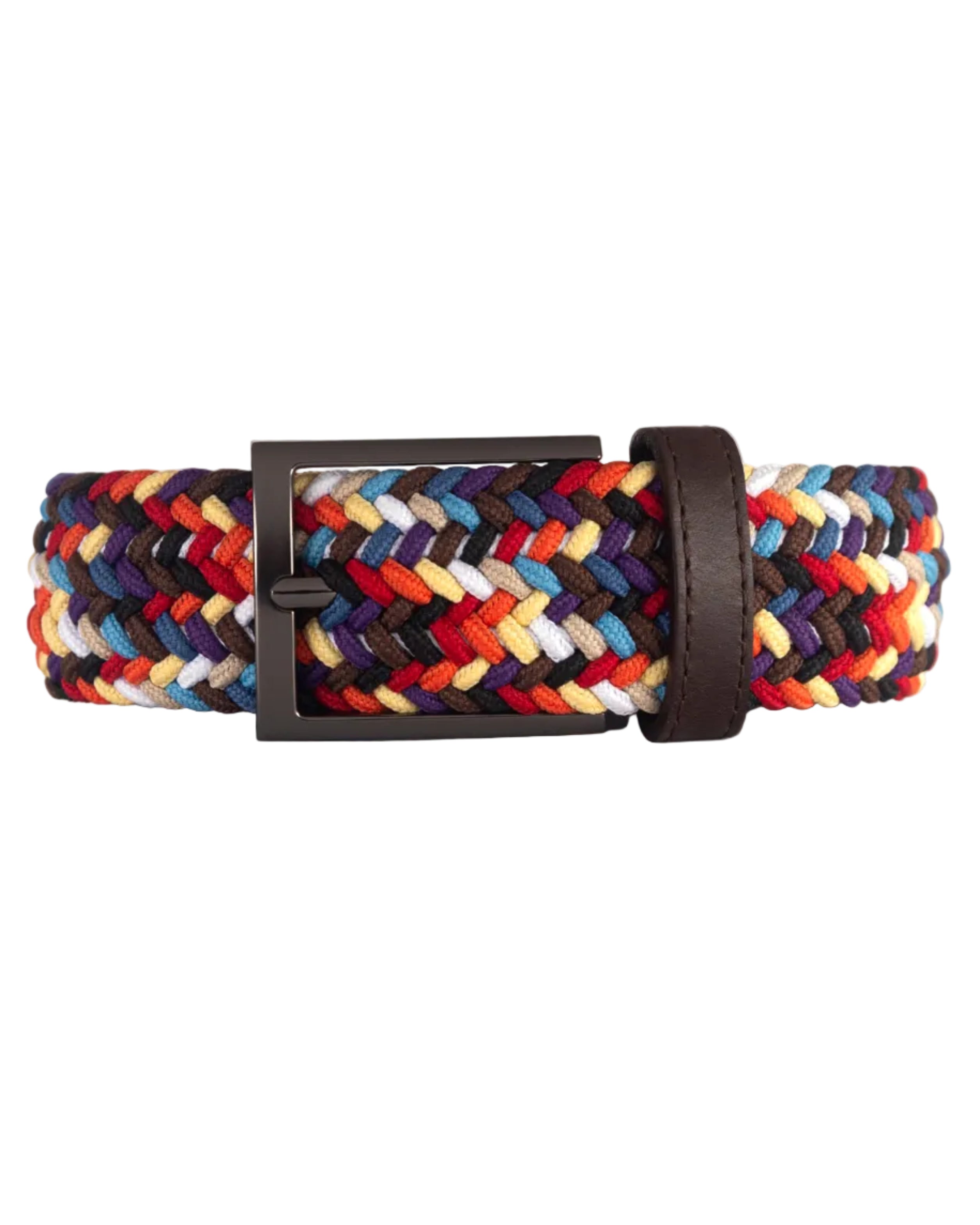 Cinturon trenzado de colores para hombre ideal para regalo, la oficina o un dia casual